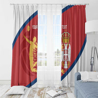 Custom Serbia Volleyball Window Curtain 2025 Go Champions