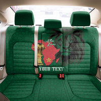 Morocco Football Custom Back Car Seat Cover Atlas Lions Champions African Green Islamic Pattern
