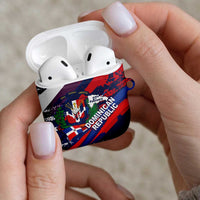 Dominican Republic Independence Day AirPods Case 27th February Coat Of Arms Grunge Texture