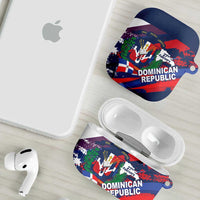 Dominican Republic Independence Day AirPods Case 27th February Coat Of Arms Grunge Texture