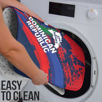 Dominican Republic Independence Day Bathroom Set 27th February Coat Of Arms Grunge Texture