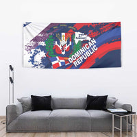 Dominican Republic Independence Day Tapestry 27th February Coat Of Arms Grunge Texture