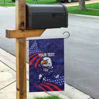 Custom USA Ice Hockey Garden Flag United States Eagle Mascot