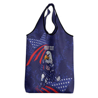Custom USA Ice Hockey Grocery Bag United States Eagle Mascot