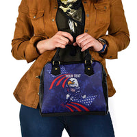 Custom USA Ice Hockey Shoulder Handbag United States Eagle Mascot