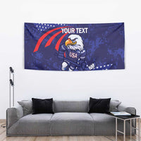 Custom USA Ice Hockey Tapestry United States Eagle Mascot