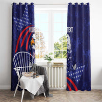 Custom USA Ice Hockey Window Curtain United States Eagle Mascot