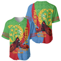 Personalised Eritrea Independence Day Baseball Jersey Shida Shoes One People One Heart
