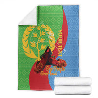 Personalised Eritrea Independence Day Blanket Shida Shoes One People One Heart