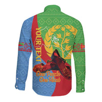 Personalised Eritrea Independence Day Long Sleeve Button Shirt Shida Shoes One People One Heart
