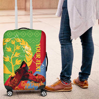 Personalised Eritrea Independence Day Luggage Cover Shida Shoes One People One Heart