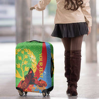 Personalised Eritrea Independence Day Luggage Cover Shida Shoes One People One Heart