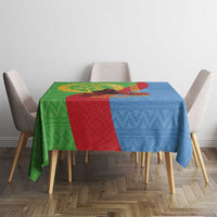 Personalised Eritrea Independence Day Tablecloth Shida Shoes One People One Heart