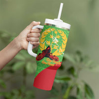 Personalised Eritrea Independence Day Tumbler With Handle Shida Shoes One People One Heart
