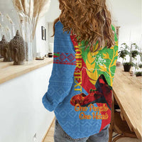 Personalised Eritrea Independence Day Women Casual Shirt Shida Shoes One People One Heart