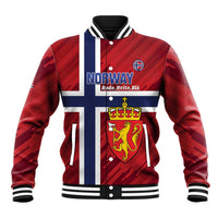 Custom Norway Football Baseball Jacket Come On Kongeriket Norge