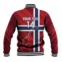 Custom Norway Football Baseball Jacket Come On Kongeriket Norge