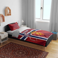 Custom Norway Football Bedding Set Come On Kongeriket Norge