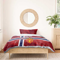 Custom Norway Football Bedding Set Come On Kongeriket Norge