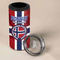 Custom Norway Football 4 in 1 Can Cooler Tumbler Come On Kongeriket Norge
