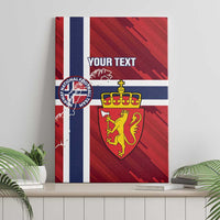 Custom Norway Football Canvas Wall Art Come On Kongeriket Norge