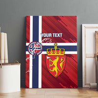 Custom Norway Football Canvas Wall Art Come On Kongeriket Norge