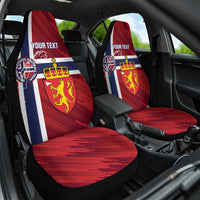 Custom Norway Football Car Seat Cover Come On Kongeriket Norge
