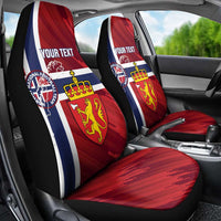 Custom Norway Football Car Seat Cover Come On Kongeriket Norge