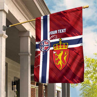 Custom Norway Football Garden Flag Come On Kongeriket Norge