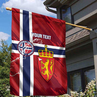 Custom Norway Football Garden Flag Come On Kongeriket Norge