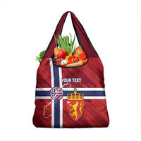 Custom Norway Football Grocery Bag Come On Kongeriket Norge