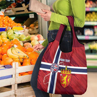 Custom Norway Football Grocery Bag Come On Kongeriket Norge
