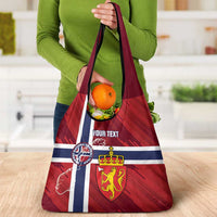 Custom Norway Football Grocery Bag Come On Kongeriket Norge