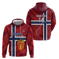 Custom Norway Football Hoodie Come On Kongeriket Norge