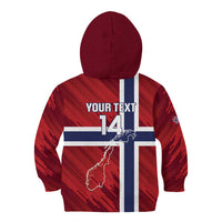 Custom Norway Football Kid Hoodie Come On Kongeriket Norge