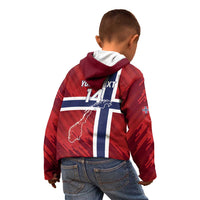 Custom Norway Football Kid Hoodie Come On Kongeriket Norge