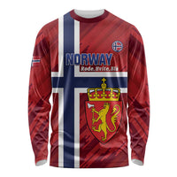 Custom Norway Football Long Sleeve Shirt Come On Kongeriket Norge