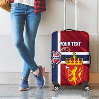 Custom Norway Football Luggage Cover Come On Kongeriket Norge