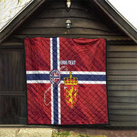 Custom Norway Football Quilt Come On Kongeriket Norge