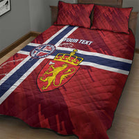 Custom Norway Football Quilt Bed Set Come On Kongeriket Norge