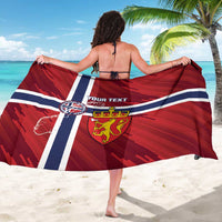 Custom Norway Football Sarong Come On Kongeriket Norge