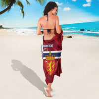 Custom Norway Football Sarong Come On Kongeriket Norge
