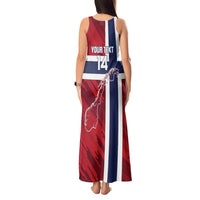 Custom Norway Football Tank Maxi Dress Come On Kongeriket Norge
