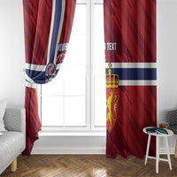 Custom Norway Football Window Curtain Come On Kongeriket Norge