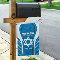 Custom Israel Football Garden Flag Come On Sky Blue and Whites