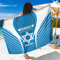 Custom Israel Football Sarong Come On Sky Blue and Whites