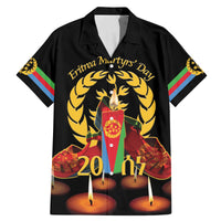 Custom Eritrea Martyrs' Day Family Matching Mermaid Dress and Hawaiian Shirt 20 June Shida Shoes With Candles - Black - Wonder Print Shop