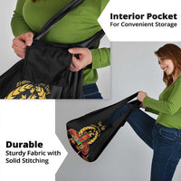 Custom Eritrea Martyrs' Day Grocery Bag 20 June Shida Shoes With Candles - Black