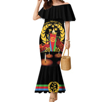 Custom Eritrea Martyrs' Day Mermaid Dress 20 June Shida Shoes With Candles - Black - Wonder Print Shop