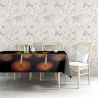 Custom Eritrea Martyrs' Day Tablecloth 20 June Shida Shoes With Candles - Black - Wonder Print Shop